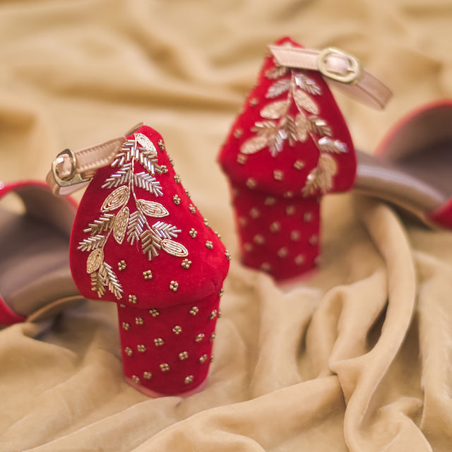 Bling Red Heels for Wedding