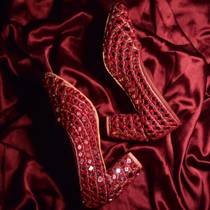 Red Bridal Sandals